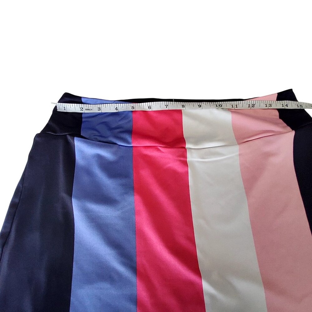 Golftini Golf Skort With Colorful Stripe Pattern Pink Label Size L Connection- - Picture 3 of 12